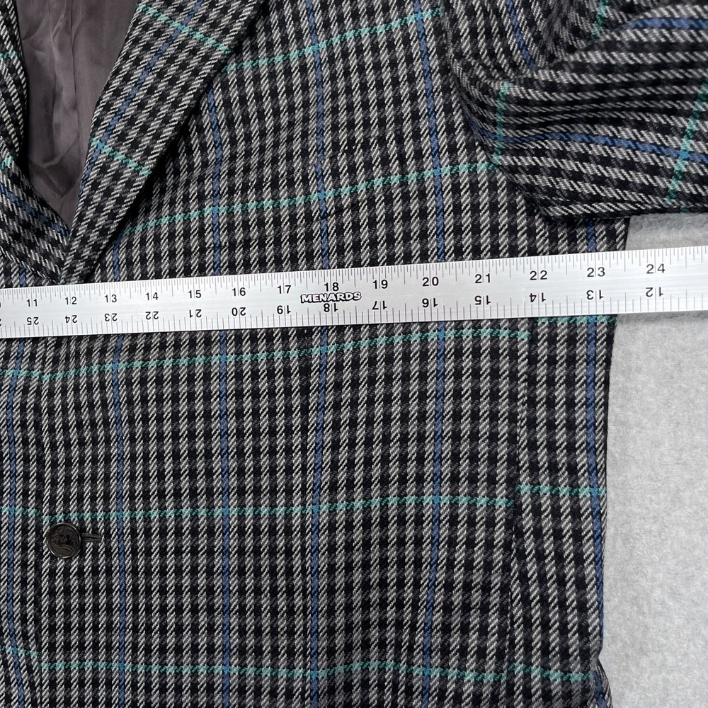 Isaia Napoli Sport Coat Mens 48L US 58L EU Plaid Surgeon Cuff Sirio G. Blazer - Picture 7 of 15